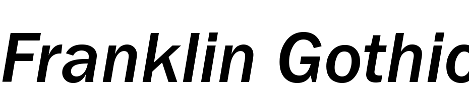 Franklin Gothic Medium Italic cкачати шрифт безкоштовно